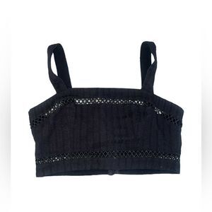 🐘 Honey Punch black crop top
